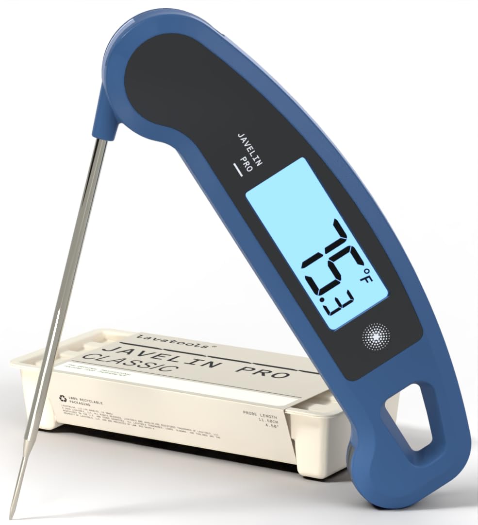 Hot Sale - Lavatools Javelin? PRO Classic Ultra-Fast 2-Second Professional Digital Instant Read Meat Thermometer for Grill and Cooking, Auto-Rotating Backlit Display, IP65 Water Resistant, NSF Certified – Sambal