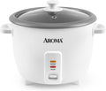 Flash Sale - AROMA Rice Cooker, 10-Cup (Uncooked) / 20-Cup (Cooked), Steamer, Auto Keep Warm, Soup Maker, Oatmeal Cooker, Large Rice Cooker, 5 Qt, White, ARC-360-NGP