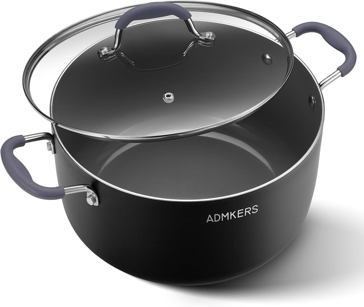 Hot Sale - 8 Quart Ceramic Nonstick Stock Pot with Lid, Induction Soup Pot with Lid - Cooking Pot with Silicone Handle for All Stoves, Healthy Non-toxic Cooking Pot for Stew/Pasta, PFAS & PFOA Free
