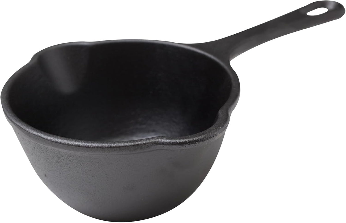 Limited-Time Deal - Victoria Cast Iron Saucepan, Cast Iron Melting Pot, Made in Colombia, 2QT