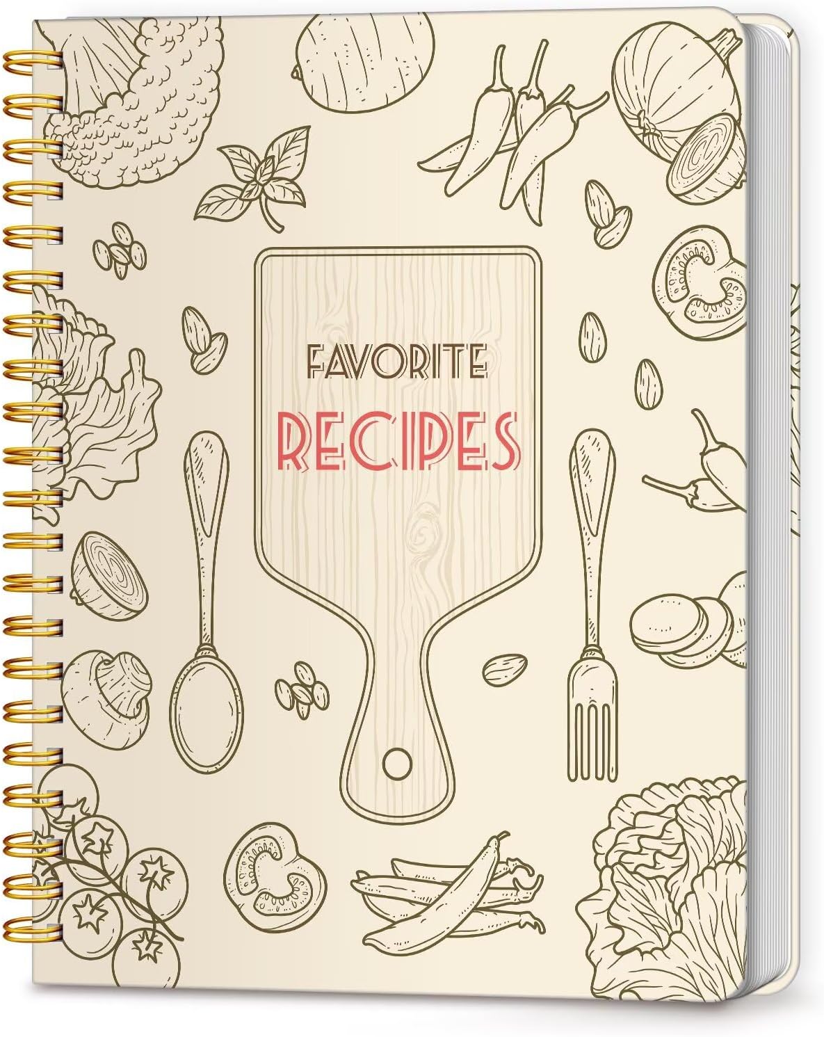 Special Offer - Recipe Book to Write in Your Own Recipes, Blank Recipe Journal, 140 Recipes - 8.5 x 11 Full-Page Recipe Organizer, Aesthetic Blank Cookbook with Perfect Layout for Family Recipes, Ideal Gift-Black