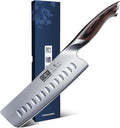 Great Value - HOSHANHO 7 Inch Nakiri Knife, Ultra Sharp Japanese Kitchen Chef Knife - Multipurpose Japanese High Carbon Stainless Steel Meat Vegetable Sharp Kitchen Knife with Ergonomic Pakkawood Handle