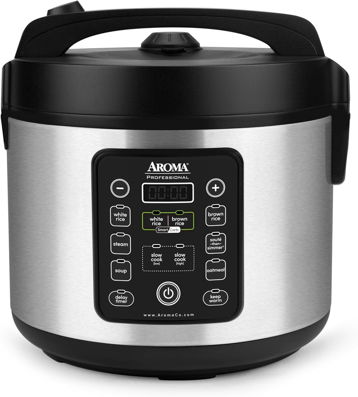 AROMA? CoreCoat? Digital Rice Cooker & Steamer for Brown Rice with Nonstick Ceramic Coating (8 Cups Cooked, 4 Cups Uncooked)