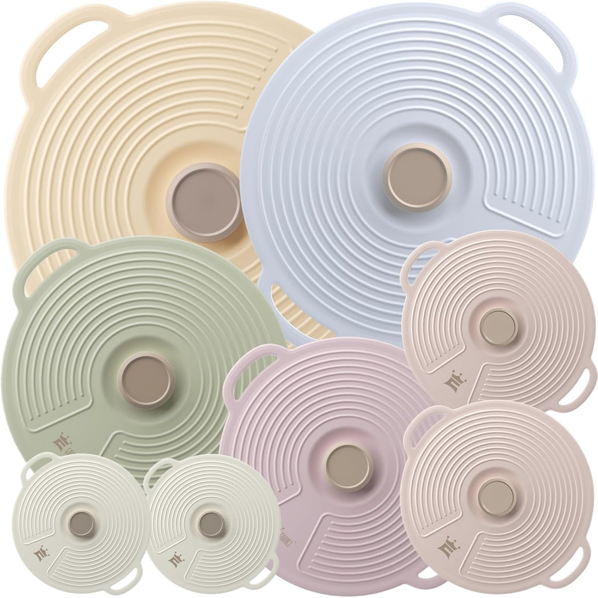 Best Seller - GUANCI Silicone Lids for Bowl 8 Pack, Microwave Splatter Cover with 6 Sizes Reusable Heat Resistant Lids Fits Cups, Bowls, Plates, Pots, Pans, Skillets, Stove Top, Oven, Fridge Dishwasher Safe