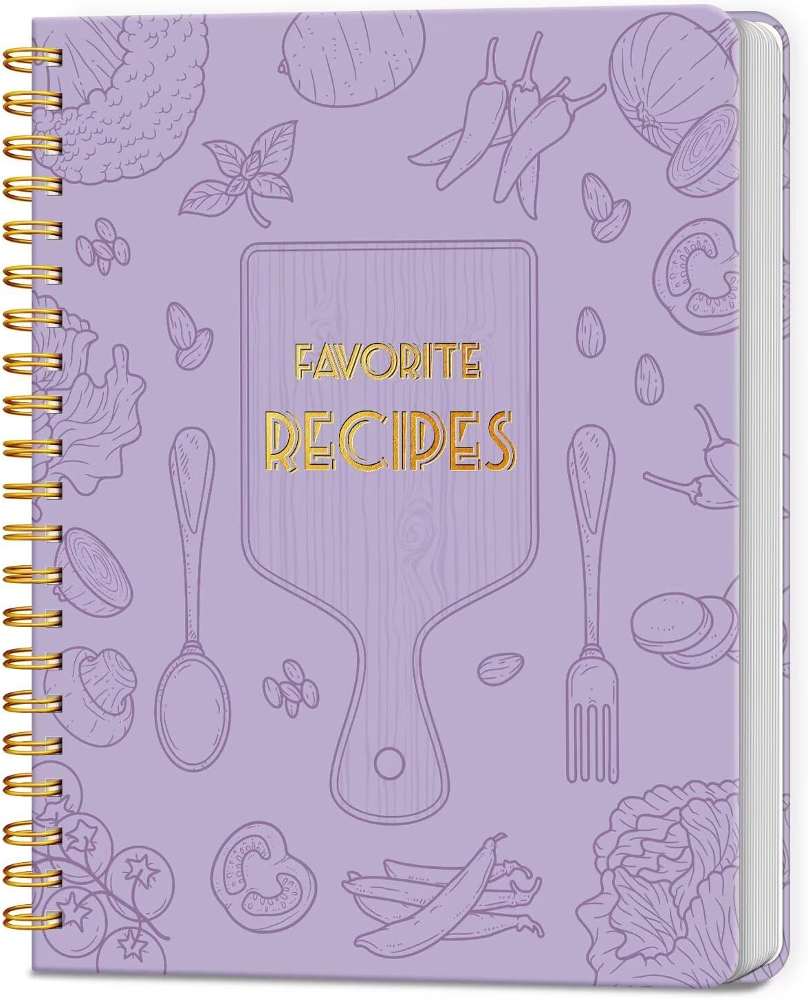 Special Offer - Recipe Book to Write in Your Own Recipes, Blank Recipe Journal, 140 Recipes - 8.5 x 11 Full-Page Recipe Organizer, Aesthetic Blank Cookbook with Perfect Layout for Family Recipes, Ideal Gift-Black