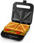 OVENTE Electric Sandwich Maker, 750W Non-Stick Plates, Black GPS401B - Perfect for Grilled Cheese, Tuna Melts, Omelets, French Toast, Breakfast Favorites, Light Meals, and Snacks, 750W
