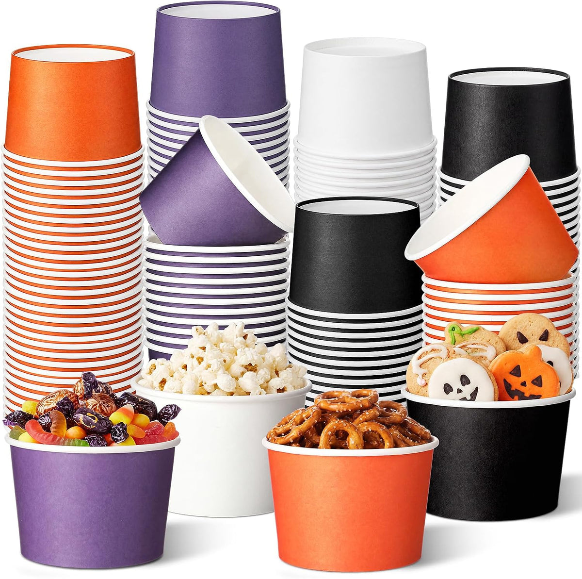Special Offer - Romooa 300 Pack Chili Cook off Paper Snack Bowls, 9 oz Disposable - Chili Cook off Award Cups, Tasting Sample Soup Cups for Chili Cook off Prizes Contest, BBQ Tailgate Game Party Decoration