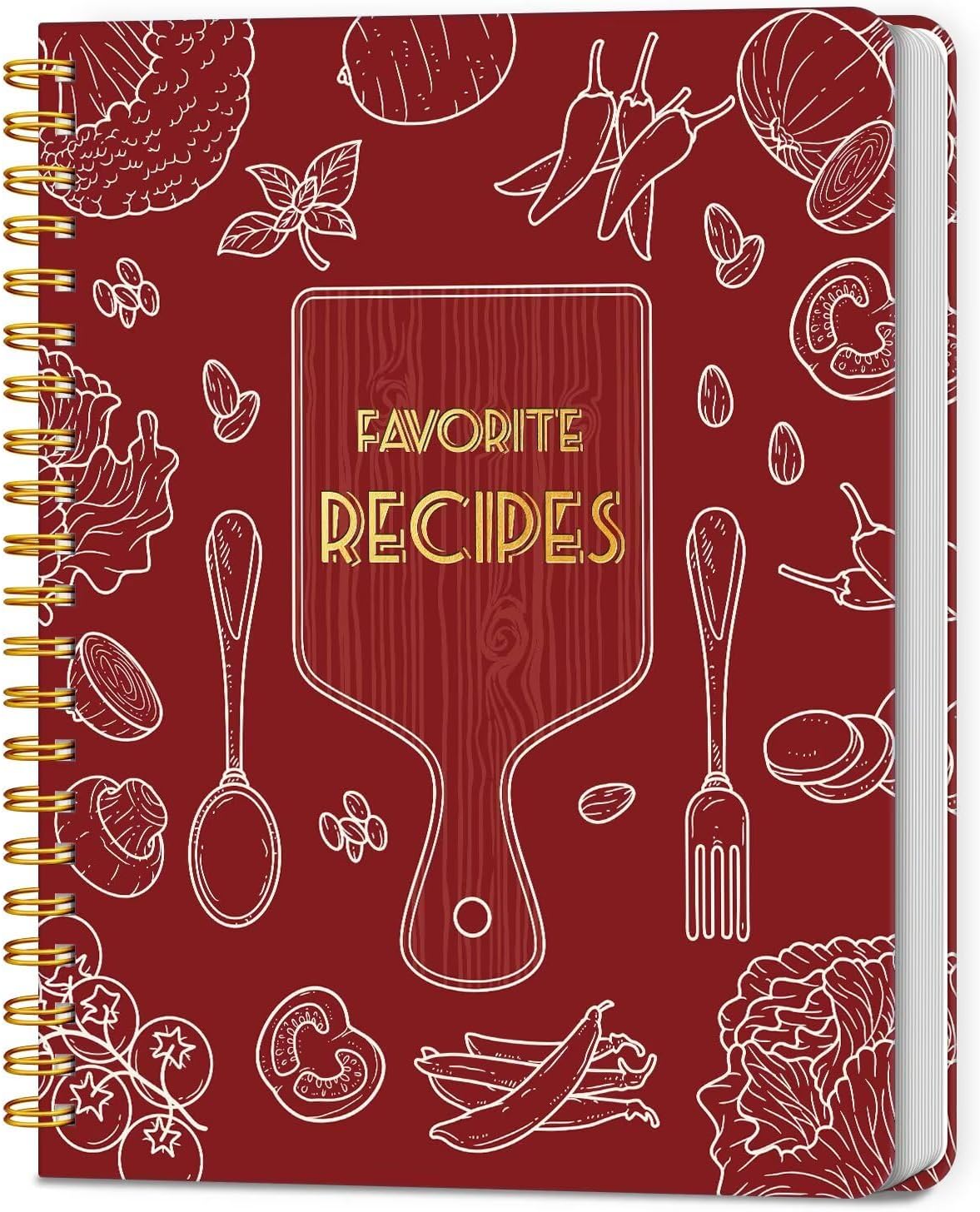 Special Offer - Recipe Book to Write in Your Own Recipes, Blank Recipe Journal, 140 Recipes - 8.5 x 11 Full-Page Recipe Organizer, Aesthetic Blank Cookbook with Perfect Layout for Family Recipes, Ideal Gift-Black