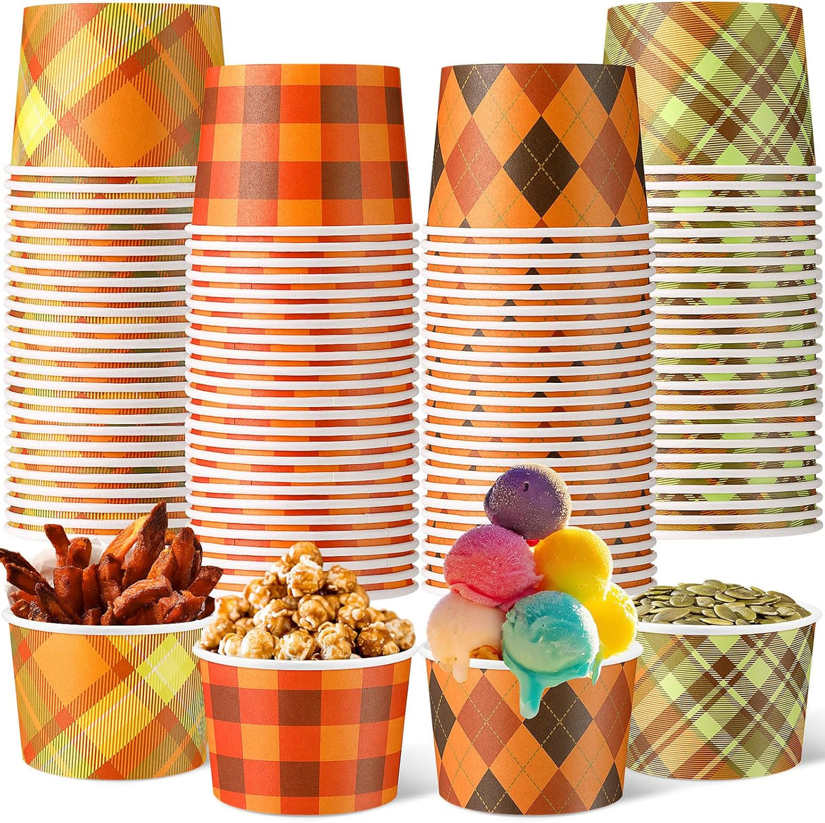Special Offer - Romooa 300 Pack Chili Cook off Paper Snack Bowls, 9 oz Disposable - Chili Cook off Award Cups, Tasting Sample Soup Cups for Chili Cook off Prizes Contest, BBQ Tailgate Game Party Decoration