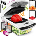 Hot Sale - Fullstar Pro Original Vegetable Chopper & Spiralizer, All-in-1 Kitchen Tool - Multi-Blade Veggie Chopper, 5-Cup Container Onion & Food Cutter Dicer Spiralizer Dishwasher Safe Kitchen Gadgets & Essentials